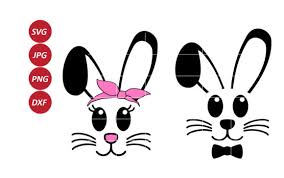 Download Bunny Face Bundle Easter Bunny Svg Graphic By Army Custom Creative Fabrica