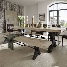 Light Wood Dining Table With Industrial Metal Legs With Bolts Wood Dining Table Industrial Wood Dining Table Distressed Dining Table