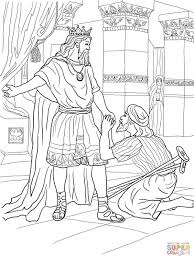 David Helps Mephibosheth Sunday School Coloring Pages Bible Coloring Pages King David