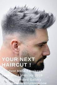35 Faux Hawk Fade 2019 Best Mens Haircuts Updated Gallery Color De Pelo Hombre Pelo Platinado Hombre Estilos De Cabello Hombre