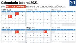 Le ofrecemos también la posibilidad de personalizar el calendario y descargarlo en formato pdf o imprimirlo directamente. Calendario Laboral 2021 Dias Festivos Y Proximos Puentes