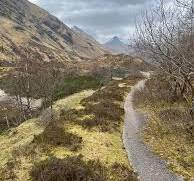 The disused road used up until 1966 when the A87 was ...