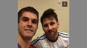 How much of christian pulisic's work have you seen? Christian Pulisic And Lionel Messi Might Just Be Best Friends Fox Sports Christian Pulisic Soccer News Mls Soccer