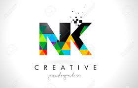«щит и мяч» — 2015. Nk N K Letter Logo With Colorful Vivid Triangles Texture Design Royalty Free Cliparts Vectors And Stock Illustration Image 76891763