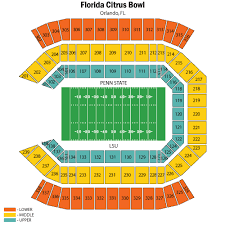 Prototypal Seating Chart For Florida Citrus Bowl Stadium