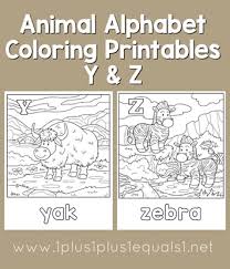 Select from 35919 printable coloring pages of cartoons, animals, nature, bible and many more. Animal Alphabet Coloring Printables Y And Z 1 1 1 1