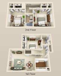 3 Bed 2 Bath Townhome 1550sf Sims House Bedroom House Plans Sims 4 House Plans
