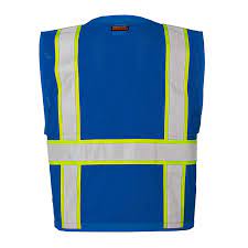 Safety vest is required for protection. Kishigo Enhanced Visibility Heavy Duty Multi Pocket Safety Vest Blue Hi Viz Safety Wear High Visibility Apparel Store