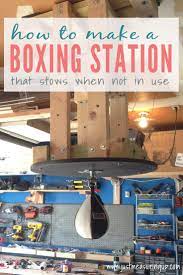 Diy Speed Bag Platform That Stows When Not Being Used Diy Home Gym Home Gym Diy