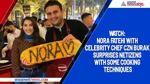 Czn wearing contact home about cznburak retail czn toys czn wearing contact home › kebabgang hoodie. Watch Nora Fatehi With Celebrity Chef Czn Burak Surprises Netizens With Some Cooking Techniques