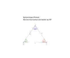 Wie aus dem bild ersichtlich. Spitzwinkliges Dreieck Geogebra