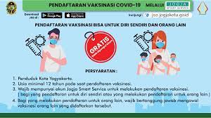 Kejari kabupaten malang bekerjasama dengan pemkab malang mengadakan vaksinasi untuk masyarakat umum. Portal Berita Pemerintah Kota Yogyakarta Pendaftaran Vaksinasi Covid 19 Untuk Masyarakat Umum Di Kota Yogyakarta
