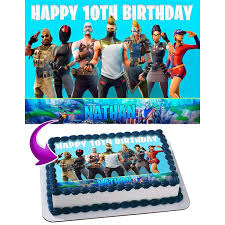 Anyone can do the following challenge — you don't need a battle pass to join in on the one year anniversary. Fortnite 5 Edible Cake Topper 11 7 X 17 5 Inches 1 2 Sheet Rectangular Walmart Com Walmart Com