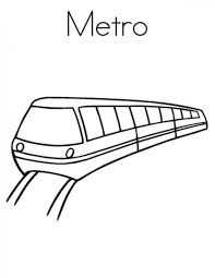 Outline Picture Of Metro Train Clip Art Library