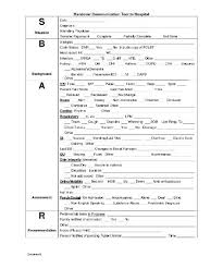 sbar template pdf sbar nursing charting for nurses sbar