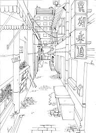 Alley One Point Perspective Perspective Drawing Architecture Perspective Art Perspective Drawing Lessons