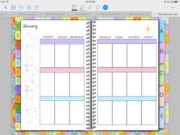 This Is A Digital Planner Which Works Inside A Pdf Annotation X2f Note Taking App On Your Tablet The Planner I Digital Planner Daily Planner Template Planner