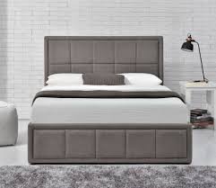Happy Beds Hannover Grey Upholstered Fabric Ottoman Storage Bed Frame 4 Small Double 120 X 190 Cm Amazon Co Ottoman Storage Bed Ottoman Bed Fabric Bed Frame