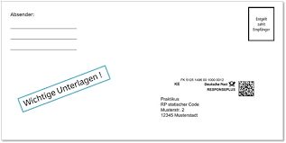 Nicht für alle briefe gilt, dass sie die briefmarke direkt im rechten oberen winkel platzieren sollten. Responseplus Deutsche Post