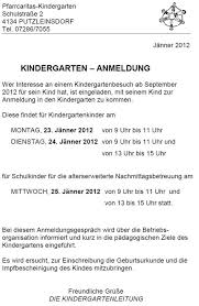 Um die anmeldung in einem privaten kindergarten sollten sich eltern frühzeitig kümmern. Kindergarten Anmeldung Pfarre Putzleinsdorf