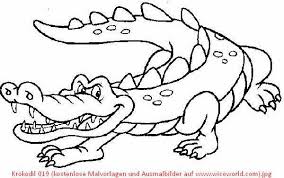 Krokodil Ausmalbilder Ausmalbilder Krokodil Kleurplaten Dieren Krokodillen