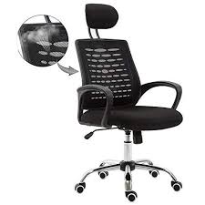 Muzii Ergonomic Office Chair Adjustable High Back Mesh Task Executive Chair With Headrest Arm Rest For Office Chair Ergonomic Office Chair Luxury Office Chairs