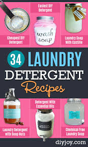 34 diy laundry detergent recipes