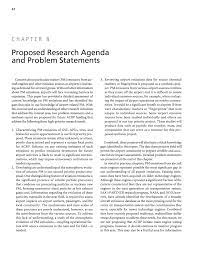 For example, let's say you are writing a research proposal to study economic volatility or macroeconomic stability. Chapter 8 Proposed Research Agenda And Problem Statements Research Needs Associated With Particulate Emissions At Airports The National Academies Press