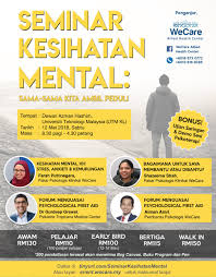 Bahkan seharusnya sudah menjadi perhatian, dengan. Aiman Psikologi On Twitter Jemput Datang Seminar Kesihatan Mental Nanti