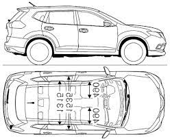 Model release year & month: Blueprints Cars Nissan Nissan X Trail 2015