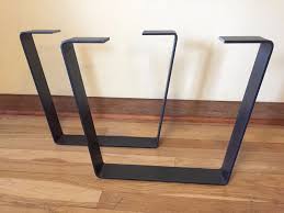 Metal Coffee Table Legs W Clearcoat Steel Flatbar Modern Industrial Trapezoid Nozhki Stolov Kuhonnyj Stol Mebel