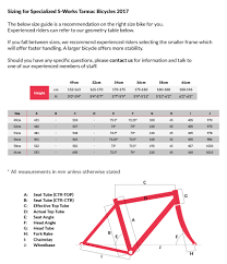 Specialized Tarmac Frame Size Chart Fachriframe Co