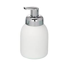 Black And White Check Soap Dispenser Wenko Ceramic Foam Dispenser In White 20089100 The Home Depot Foam Soap Dispenser Foam Dispenser Foam Soap