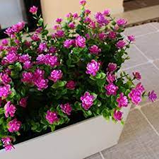 There are 54073 faux flowers for sale on etsy, and they cost 19,15 $ on average. Amazon Com Yxyqr Artificial Flowers Outdoor Uv Resistant Fake Plastic Plants Outside Indoor Hanging Faux Greenery Shrubs Arrangement For Vase Porch Window Box Patio Wedding Home Decoration 4 Pack Fushia Furniture Decor