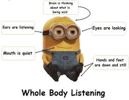 Minion Whole Body Listening Chart