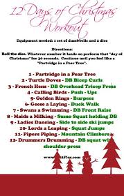 Fit2flex 12 Days Of Christmas Workout Christmas Workout Holiday Workout Workout