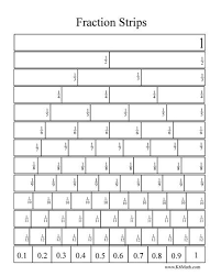 free printable fraction bars in black and white and also