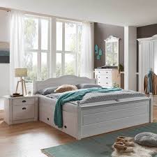 Ehebett Im Landhausstil Weiss Kiefer Massiv 3 Teilig Moebel Liebe Com Bett Mit Stauraum Haus Deko Zimmer Einrichten