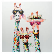 Enjoy free shipping & free returns. 3 Cool Giraffes With Sunglasses Fun Animal Art Paintings Prints Animals Birds Fish Giraffes Artpal