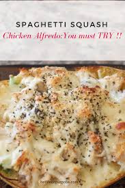 Keto Low Carb Spaghetti Squash Chicken Alfredo Recipes Spaghetti Squash Recipes Chicken Spaghetti Squash Chicken Alfredo