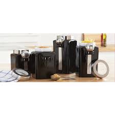 Find and save ideas about canisters on pinterest. Mainstays 4pc Canister Set Laundry Storage Organisation Tsunamicompany Bathroom Storage Organisation