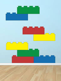 Lego Blocks Vinyl Wall Decal Art Lego Wall Vinyl Wall Decals Lego Bedroom