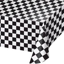 Black And White Checkered Tablecloth Walmart Party Occasions Tablecloth Fabric Plastic Tablecloth Vinyl Tablecloth