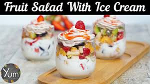 Fruit Salad With Ice Cream Youtube Fruit salad is a general term referring to a fruit dish. fruit salad with ice cream