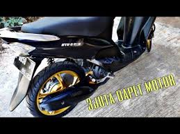 Selanjutnya, untuk velg dan ban biasanya beberapa orang lebih senang mengubah ukuran ban menjadi lebih kecil. Cuma 3 Juta Dapet Motor Mio Sporty Smile Motor Mototrick Modif Simple Bukan Thailook Atau Baby Look Youtube