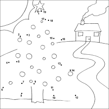 Xmas Tree Dot To Dot Christmas Coloring Pages Preschool Coloring Pages Dots