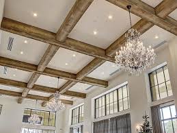Wood basement ceiling for a bar Beautiful Wood Beam Ceiling Ideas For A Modern Vintage Look Decorative Ceiling Tiles Inc Store