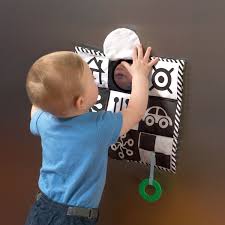 Black And White Baby Toys Amazon Amazon Com Manhattan Toy Wimmer Ferguson Double Sided 3 In 1 Triangle Play And Pat Activity Mat Black A Manhattan Toy Tummy Time Toys Manhattan Toy Company