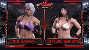 WWE 2K17 RIO KAZAMA vs SAKURA HAGIWARA Iron Man Single Match (PS4 CAW DIVA)  - YouTube
