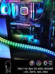Us 5 89 30 Off Ws2812b Rgb Led Strip For Asus Aura Sync Msi Mystic Light Sync Gigabyte Rgb Fusion 2 0 5v 3 Pin Addressable Led Headers Led Strips A Triangle Wall Lights Led Wall Lamp Rgb Led